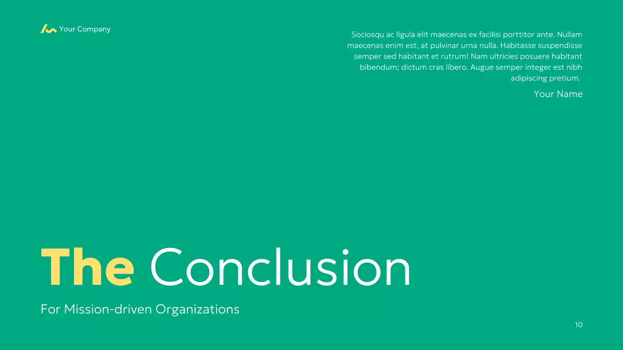 Green Simple 비영리 제안 프레젠테이션