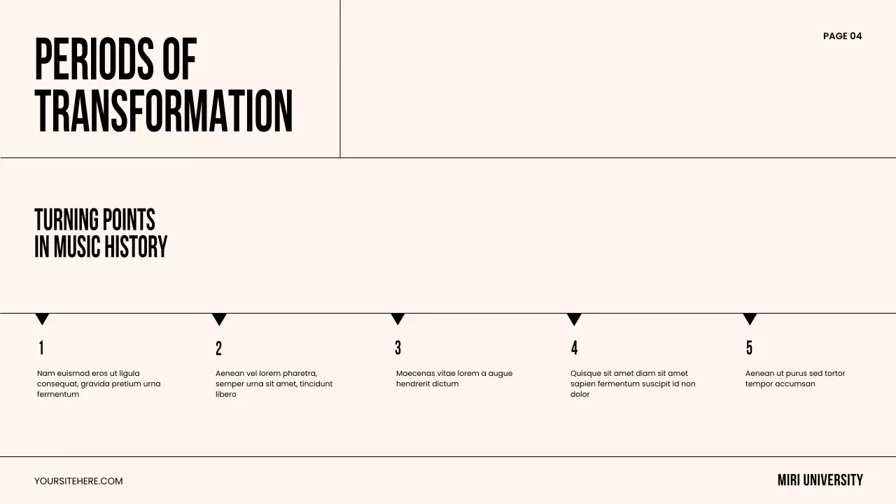 Beige Classic Music History Presentation