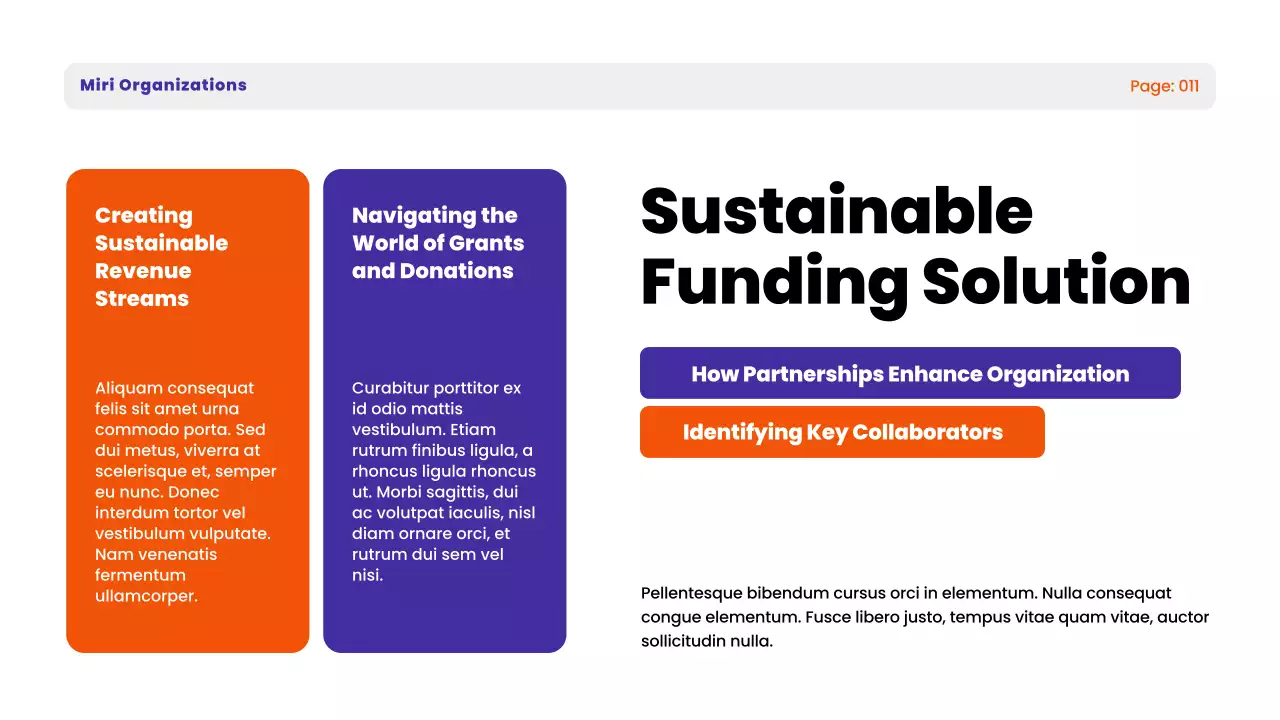 Bài thuyết trình hướng dẫn của Tổ chức phi lợi nhuận Orange