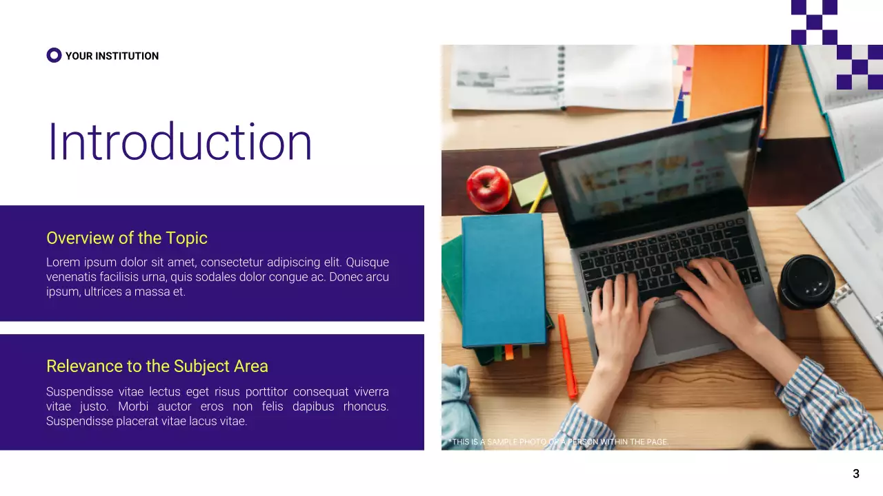 Purple Modern Academic Introduction Presentation