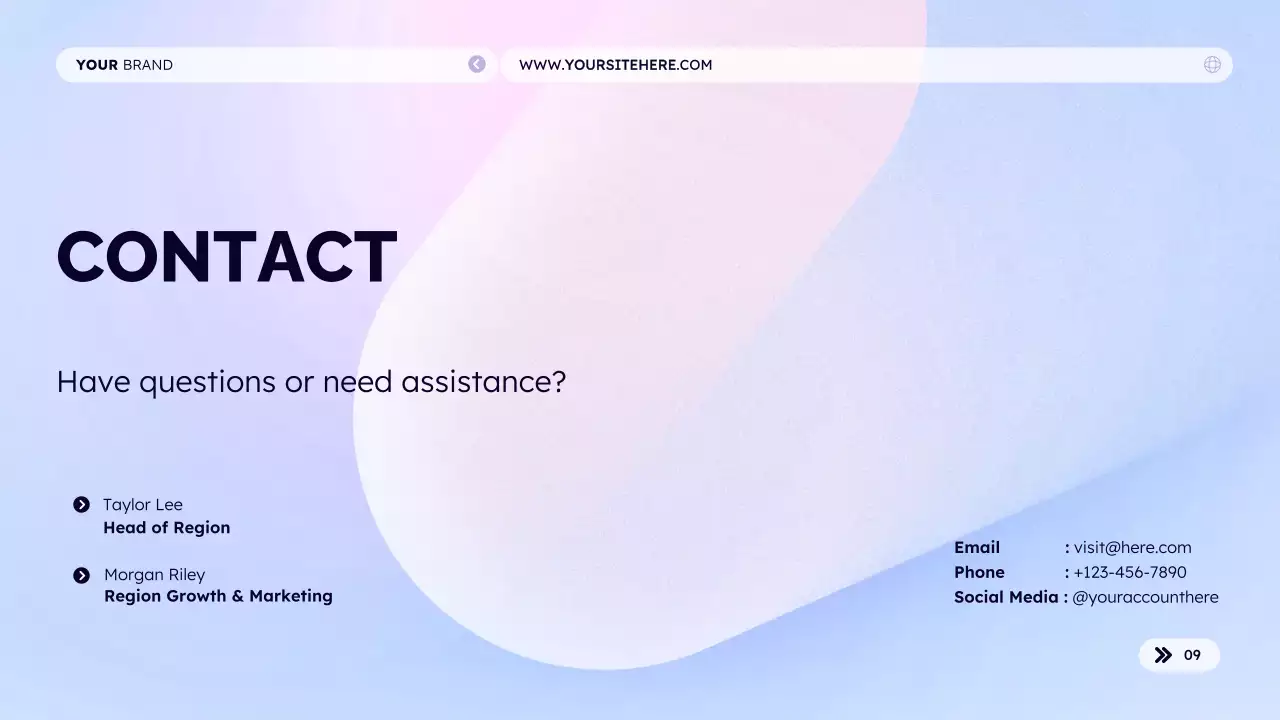 Blue Modern Product Catalog Guide Presentation