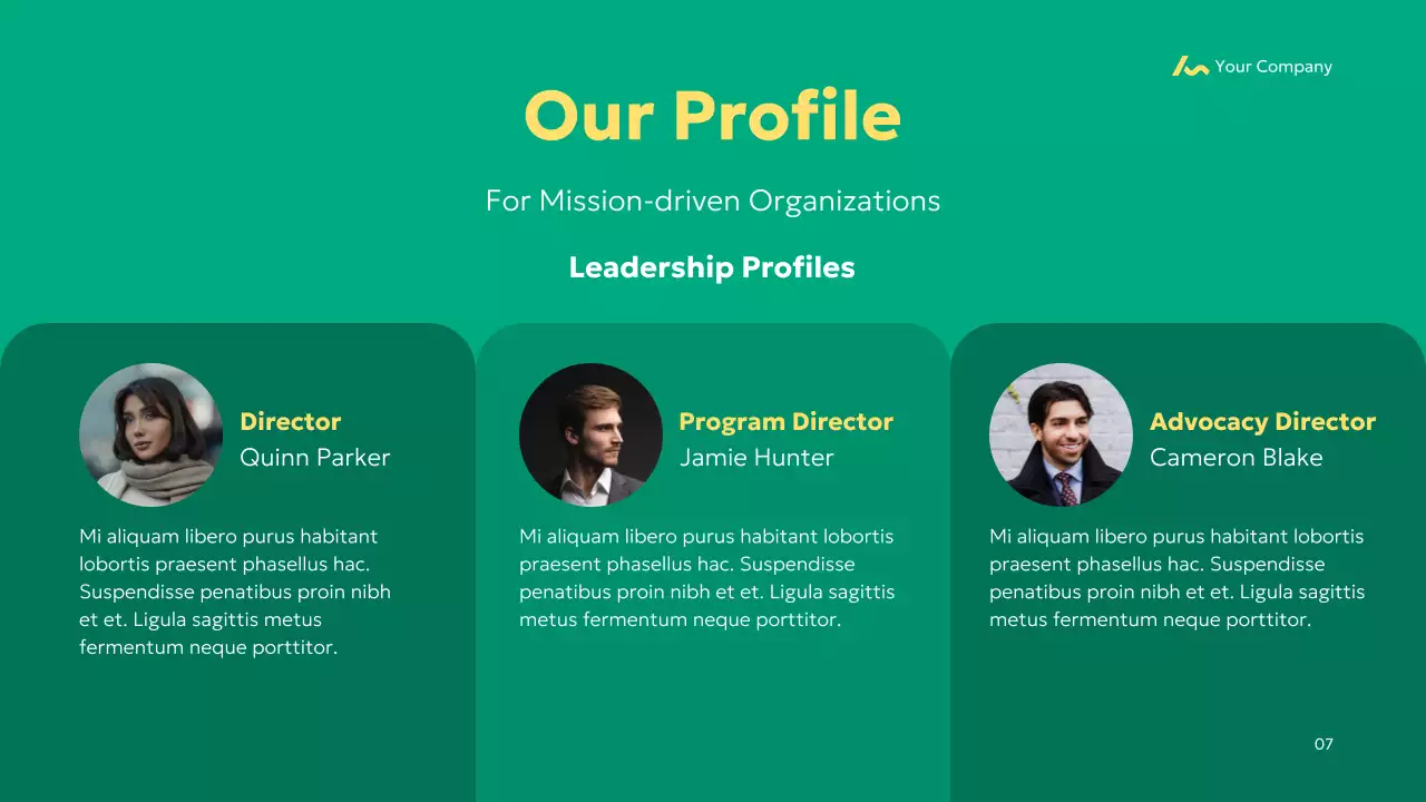 Green Simple 비영리 제안 프레젠테이션