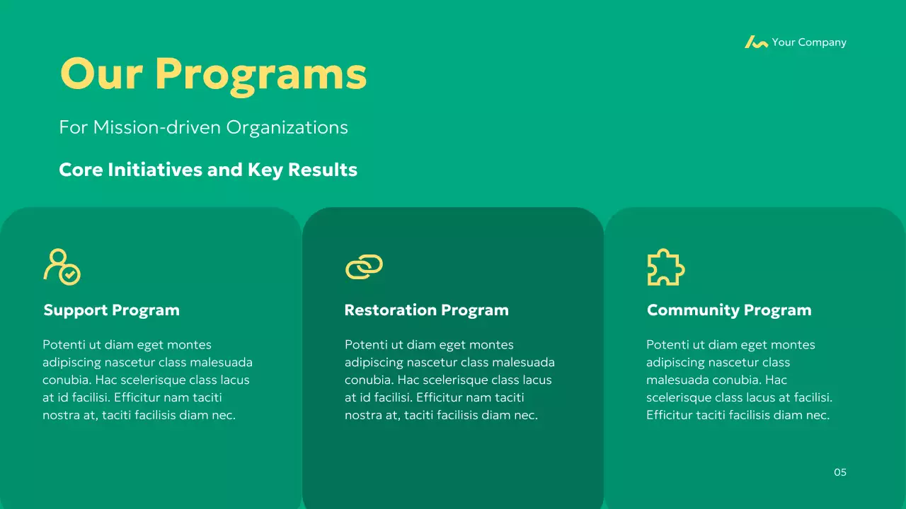 Green Simple 비영리 제안 프레젠테이션