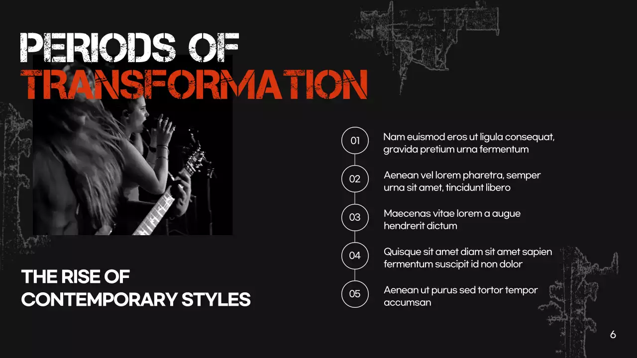 Black Retro Music History Presentation