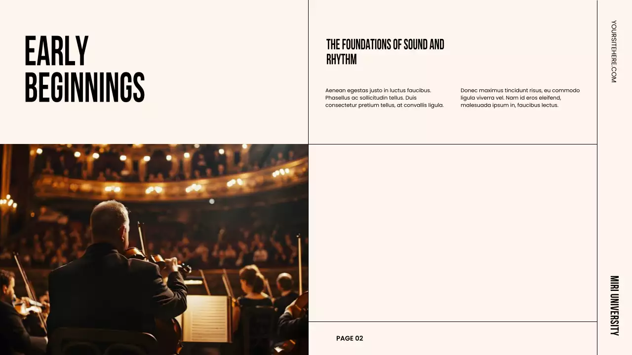 Beige Classic Music History Presentation