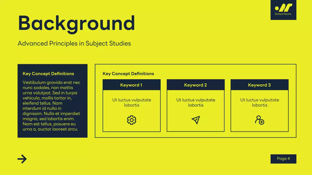 Yellow Modern Academic Introduction Presentation