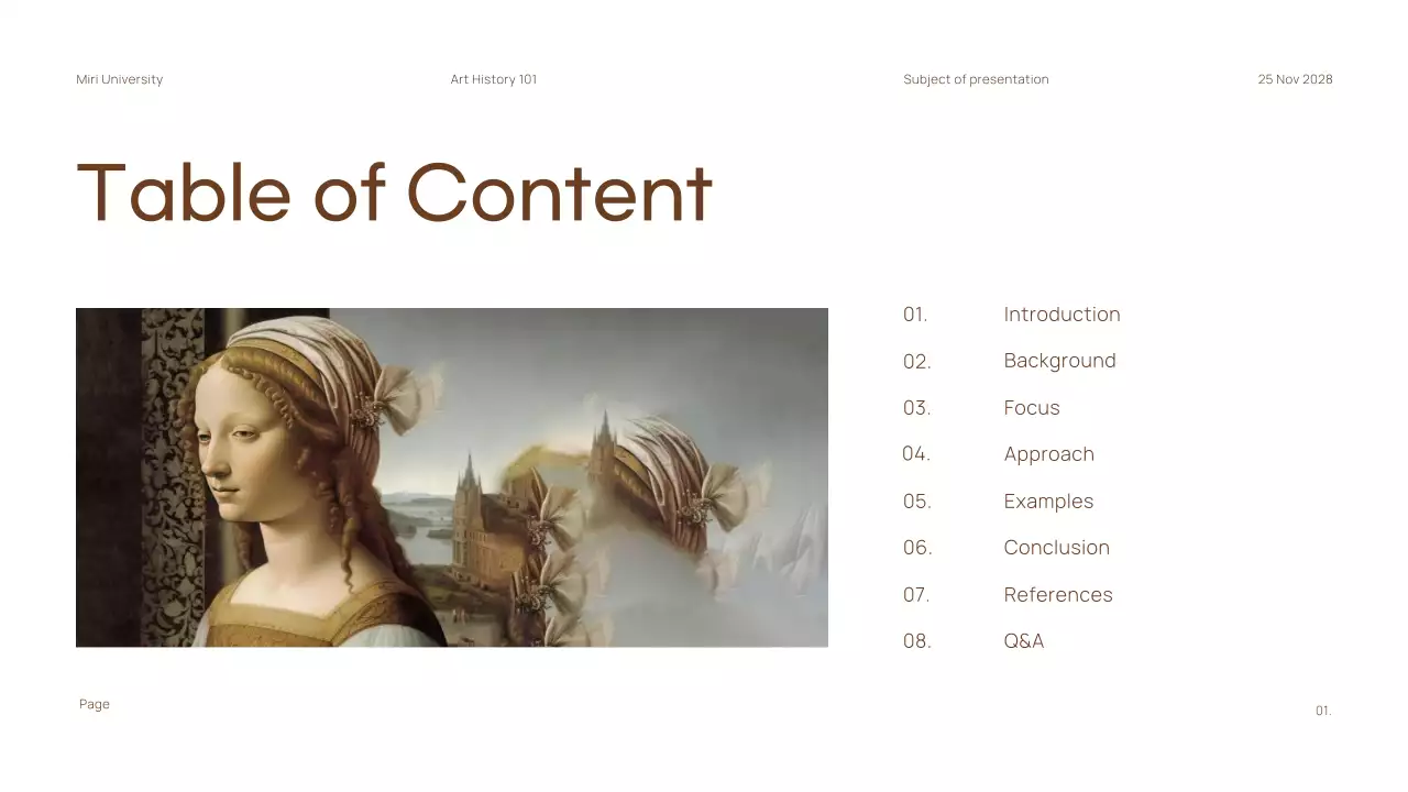 Brown Classic Academic Introduction Presentation