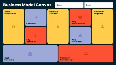 Colorful Modern Business Model Infographic