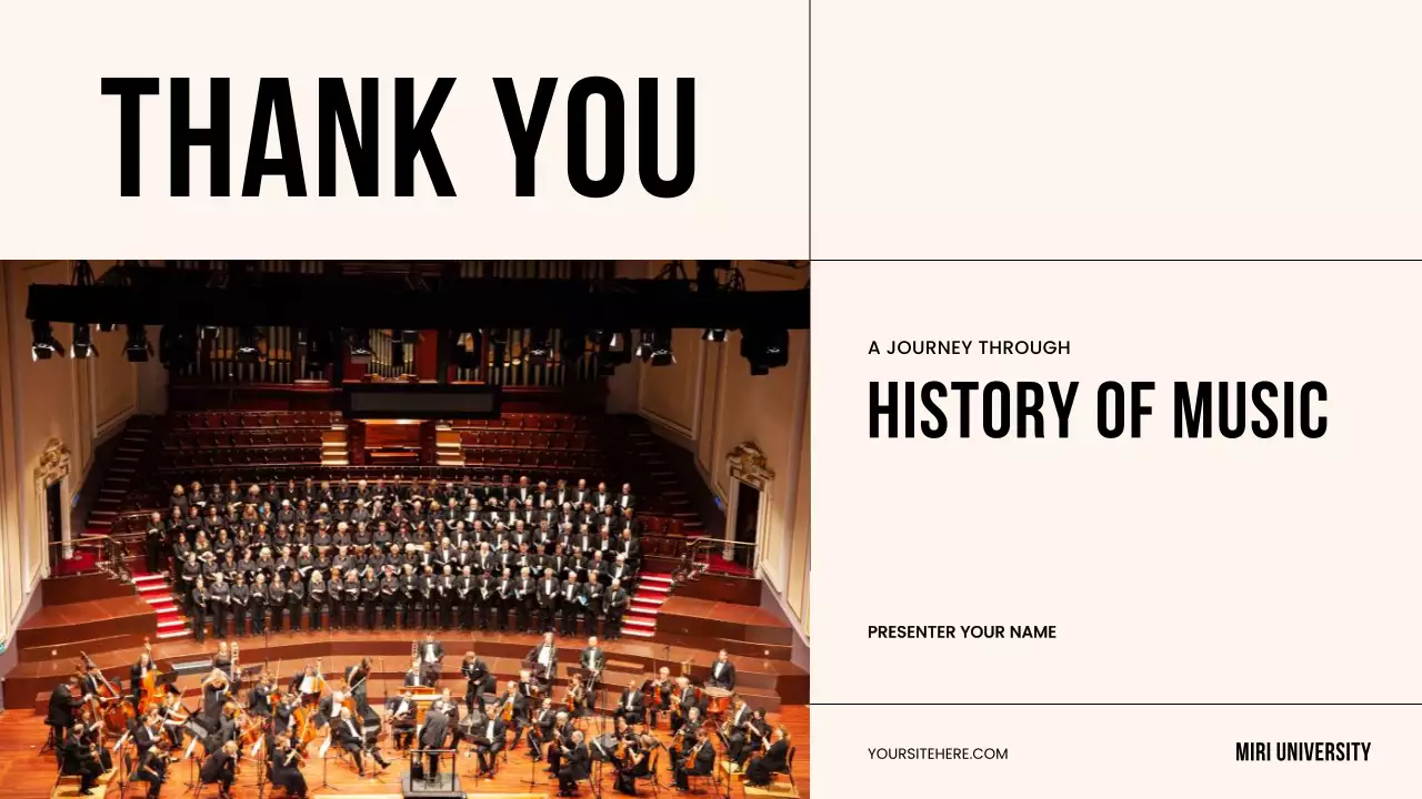 Beige Classic Music History Presentation