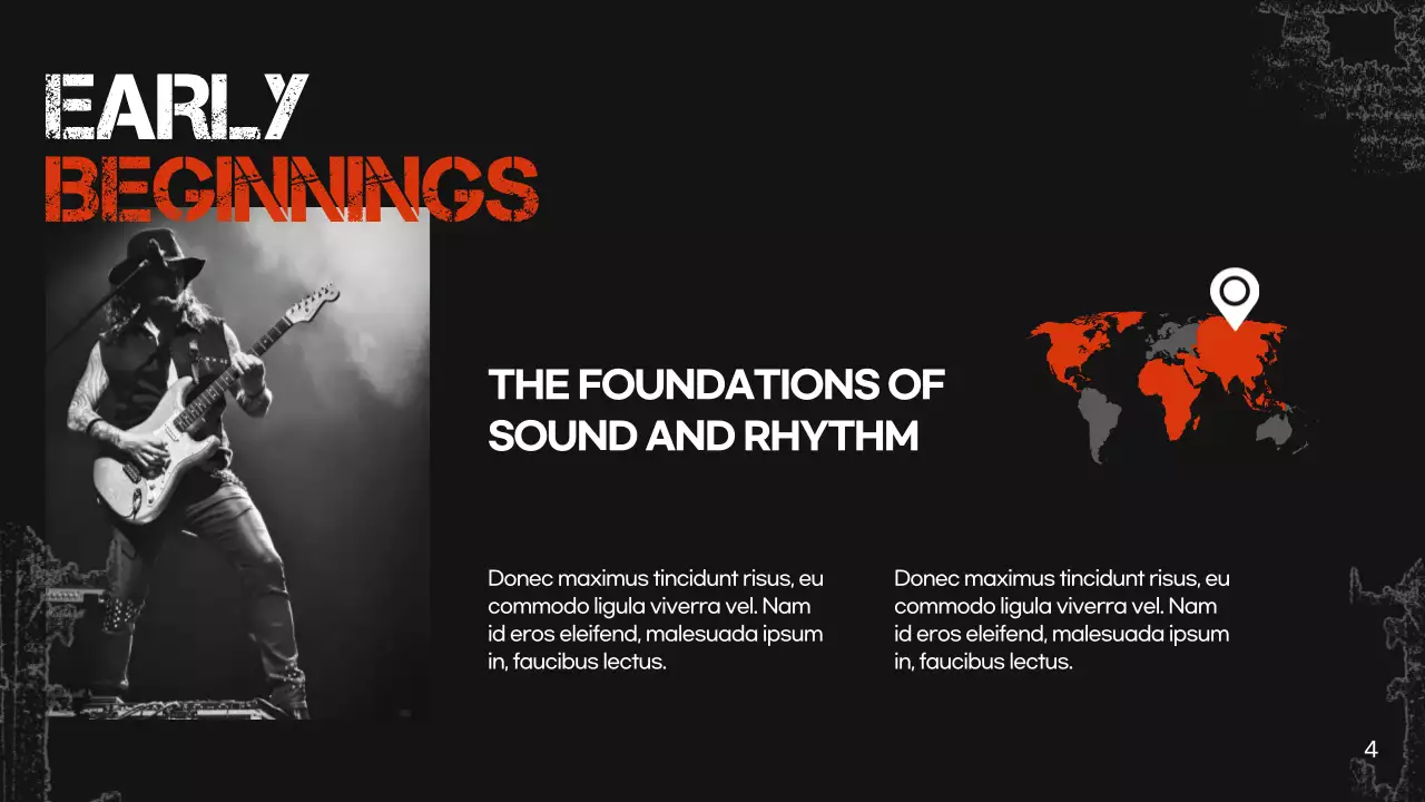 Black Retro Music History Presentation