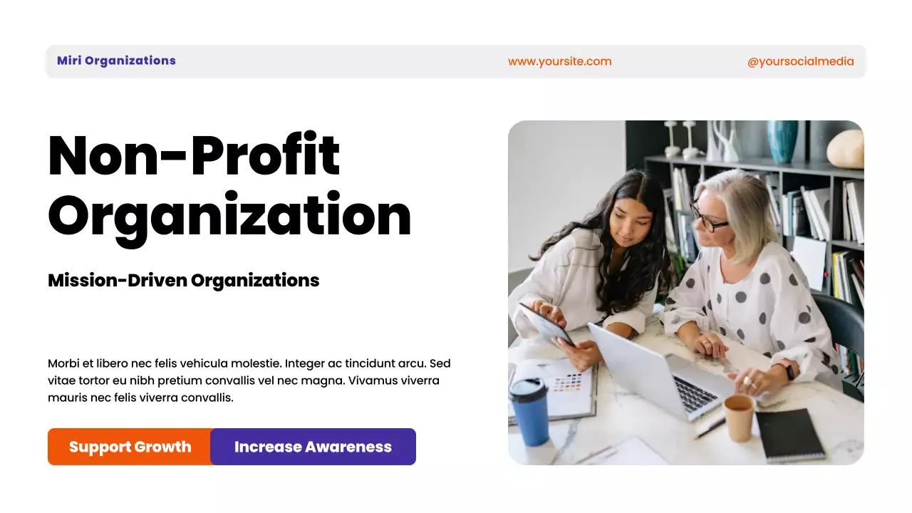 Bài thuyết trình hướng dẫn của Tổ chức phi lợi nhuận Orange