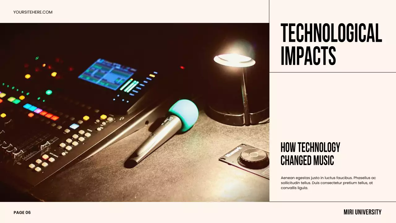 Beige Classic Music History Presentation