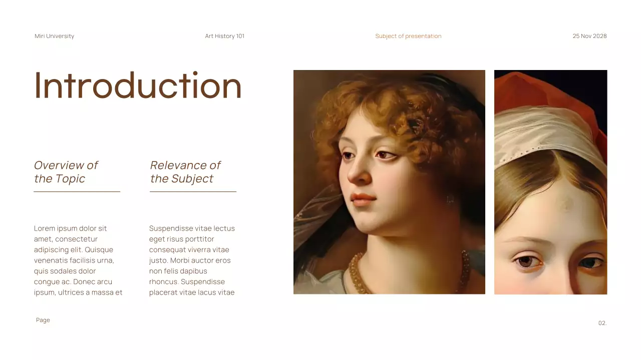 Brown Classic Academic Introduction Presentation