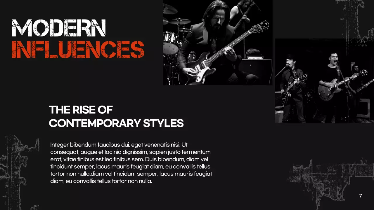 Black Retro Music History Presentation