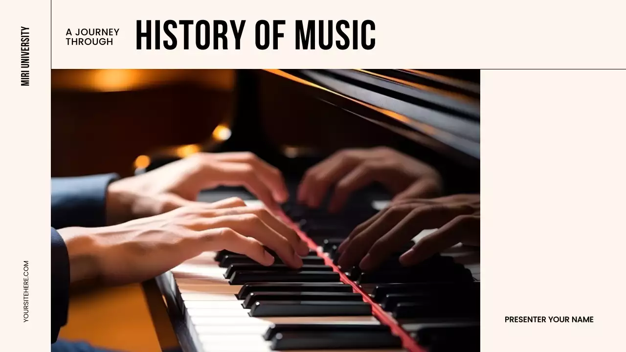 Beige Classic Music History Presentation