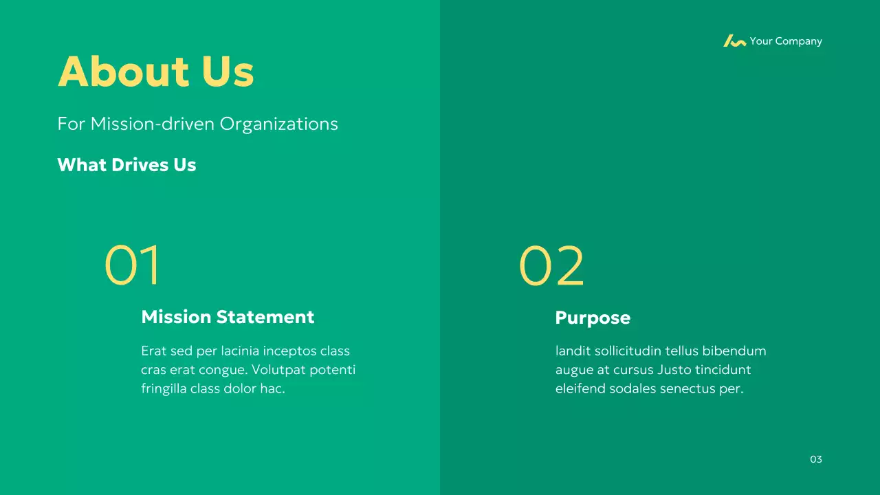 Green Simple 비영리 제안 프레젠테이션