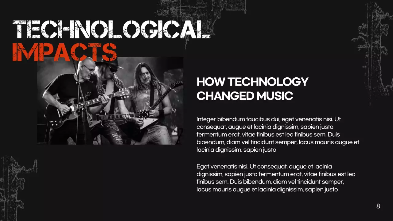 Black Retro Music History Presentation