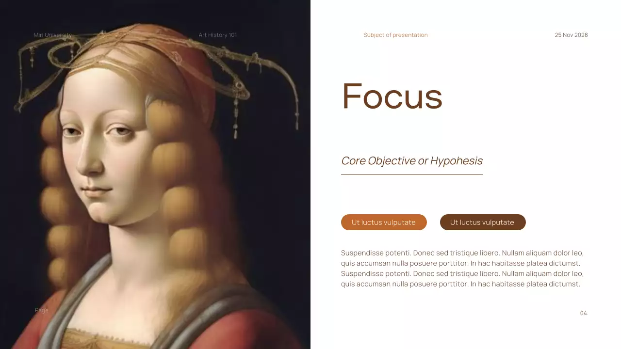 Brown Classic Academic Introduction Presentation