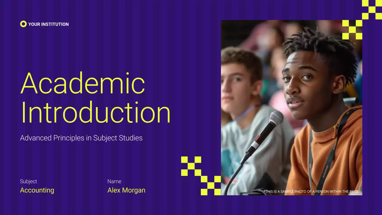 Purple Modern Academic Introduction Presentation