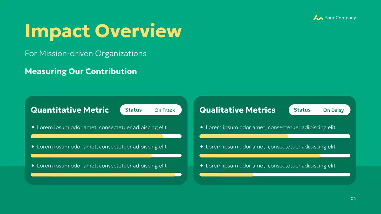 Green Simple 비영리 제안 프레젠테이션