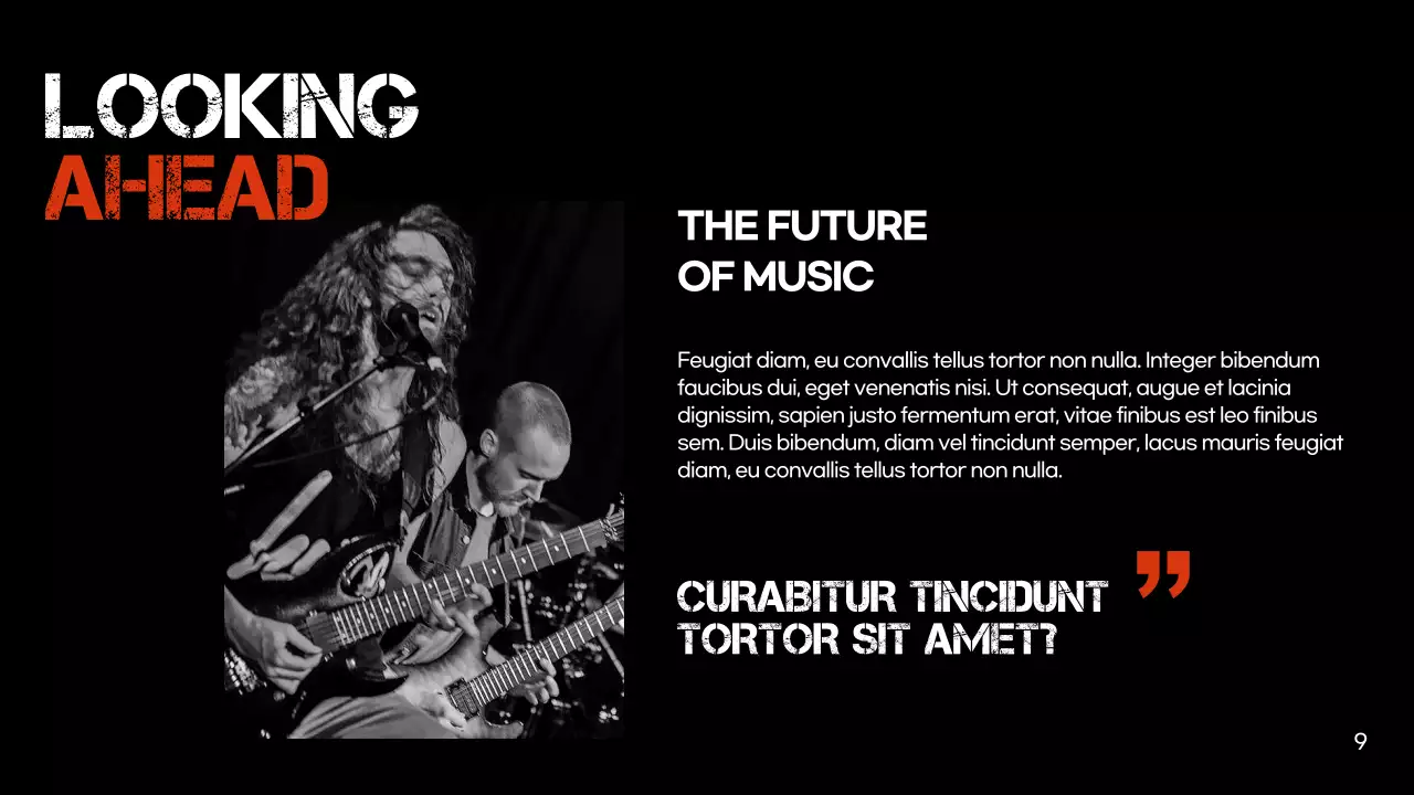 Black Retro Music History Presentation