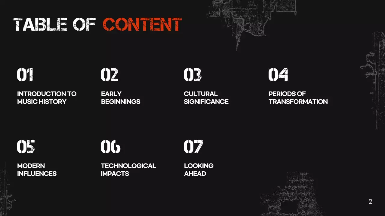 Black Retro Music History Presentation