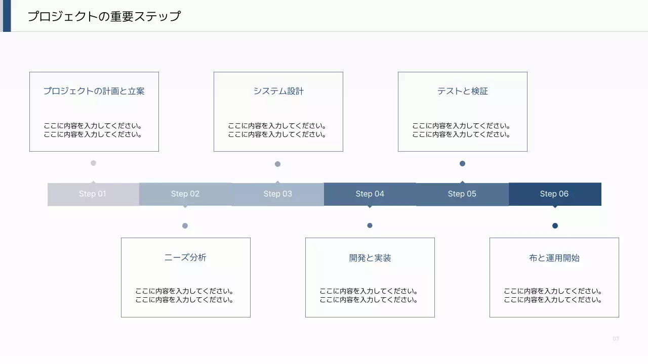 青 シンプル 業務手順書 マニュアル プレゼンテーション