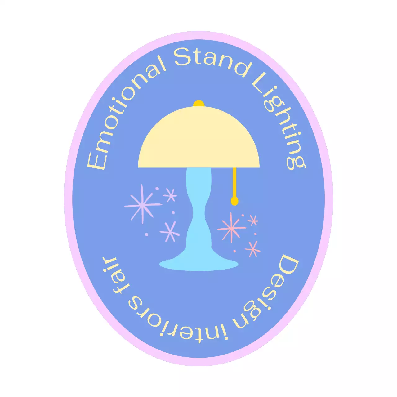 하늘색 심플 조명 디자인 홍보