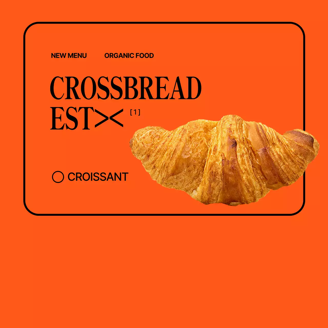 Mempromosikan kafe minimalis berwarna oranye