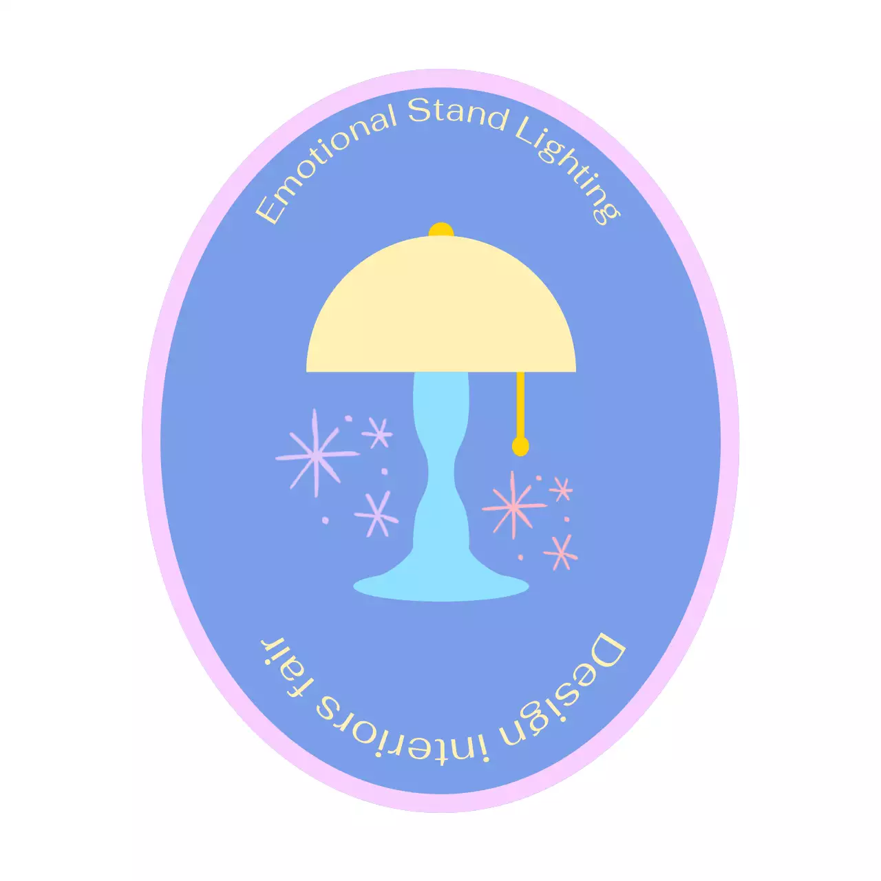 Promote a light blue simple lighting design