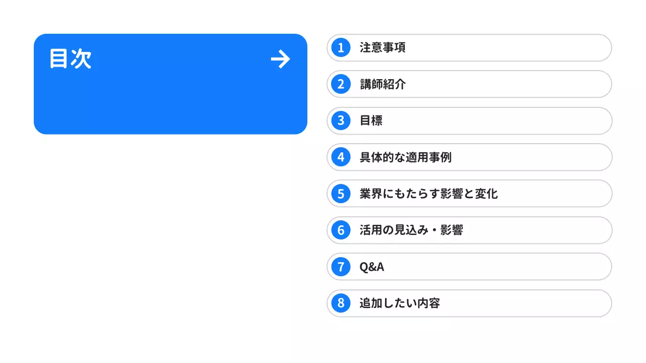 青 シンプル 技術革新 資料 プレゼンテーション