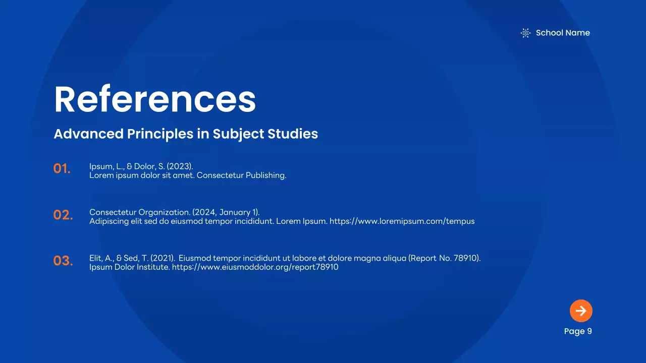 블루 모던 아카데믹 소개 프레젠테이션