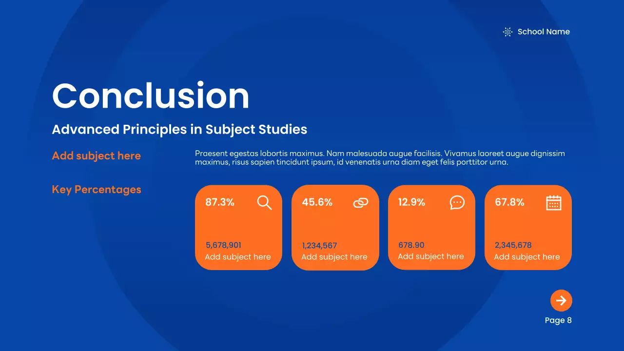 블루 모던 아카데믹 소개 프레젠테이션