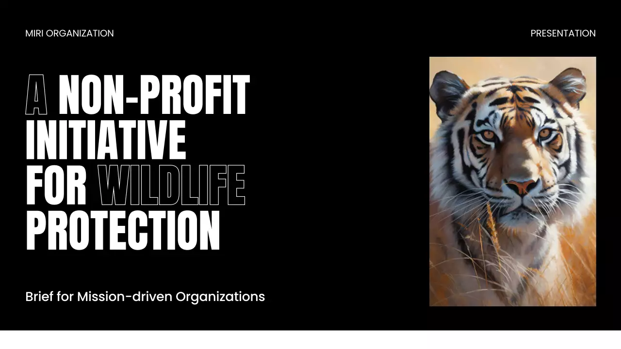 Black Modern Wildlife Presentation