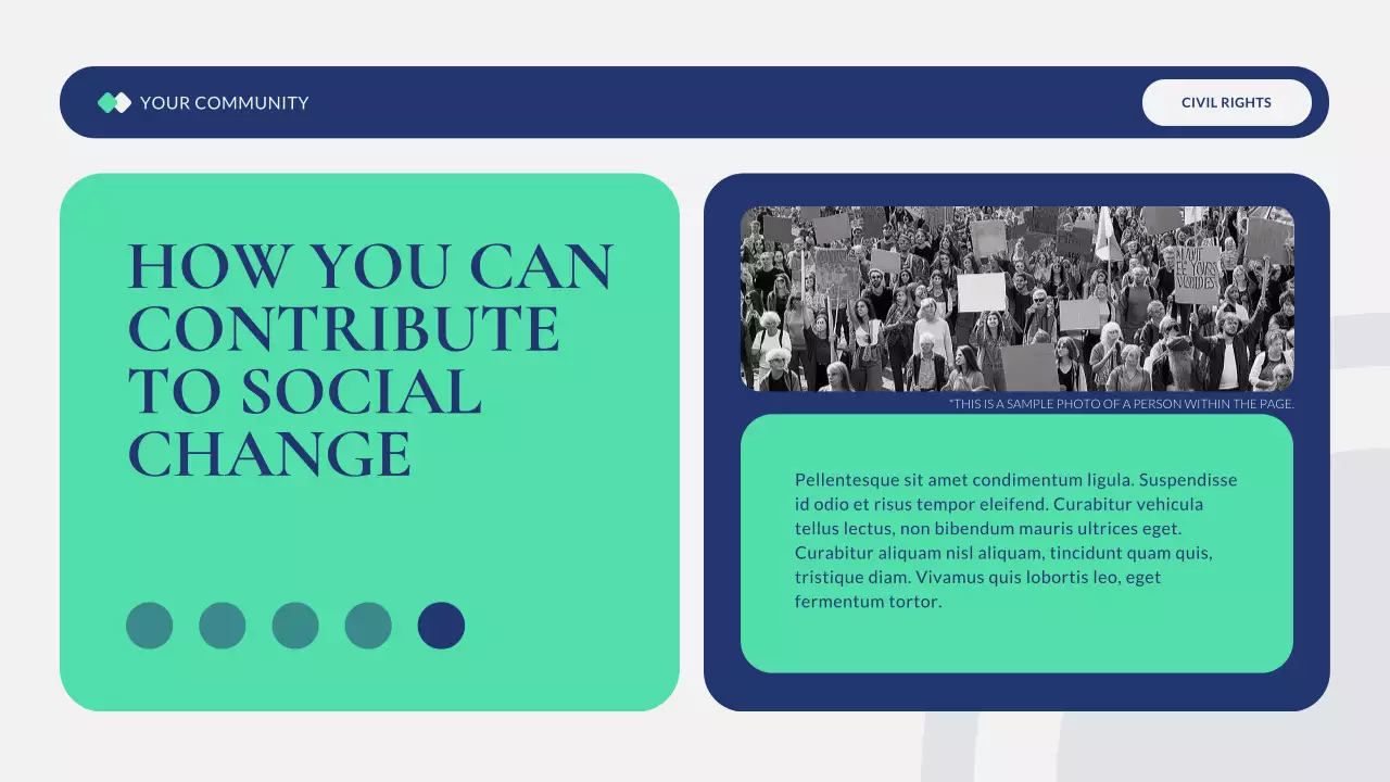 Blue Modern Civil Movements History Presentation