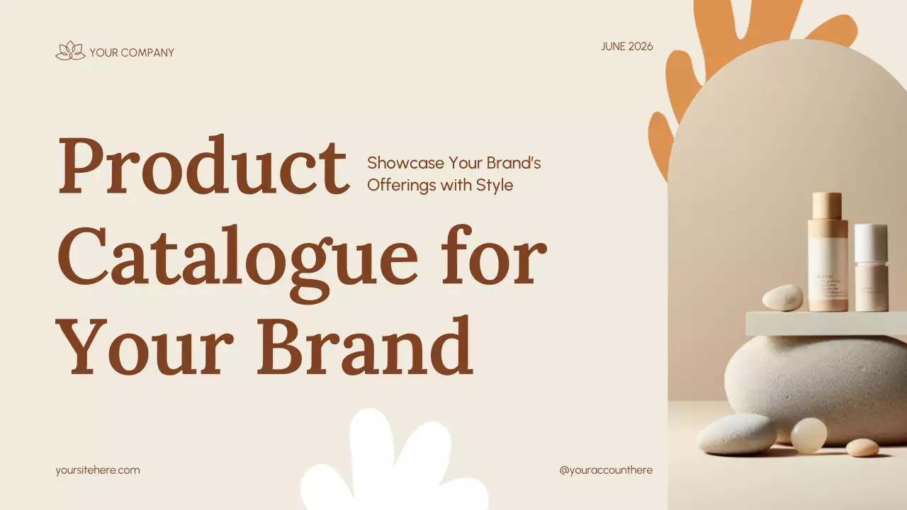 Beige Minimalist Product Catalogue Presentation