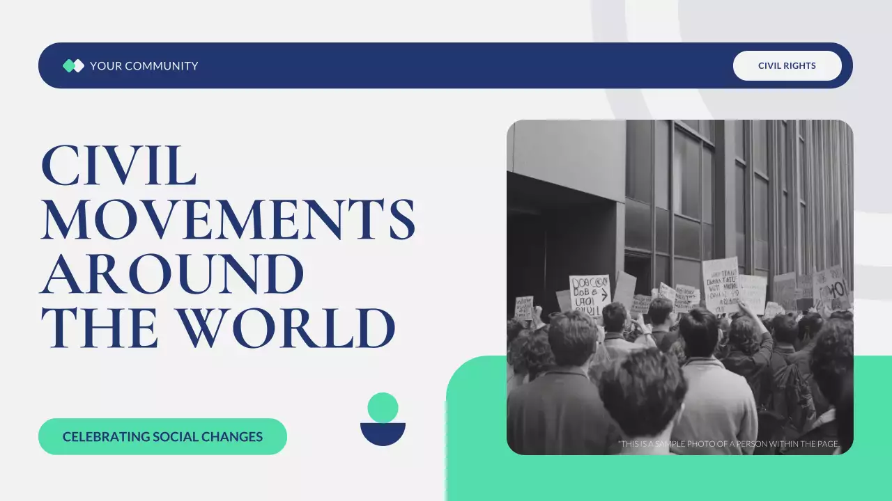 Blue Modern Civil Movements History Presentation