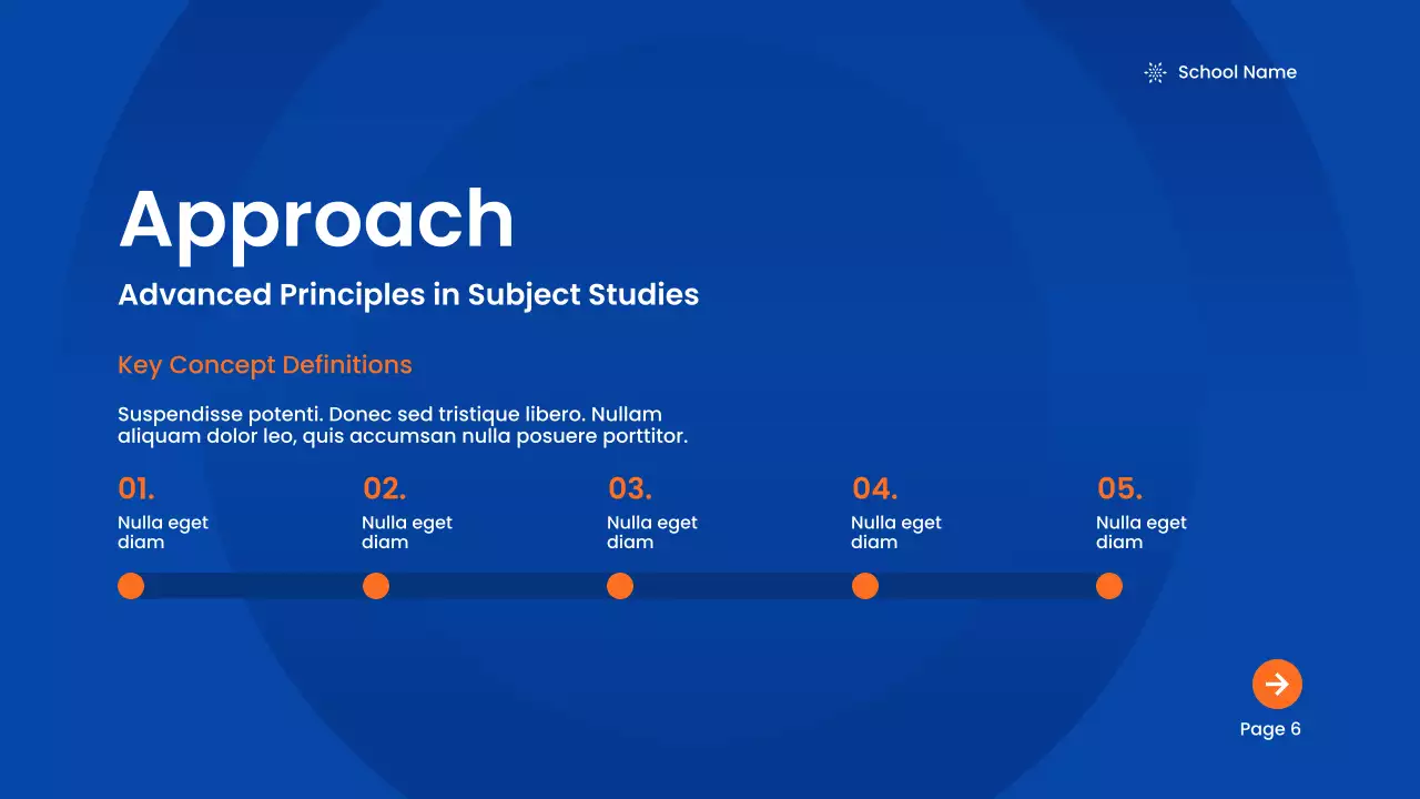 블루 모던 아카데믹 소개 프레젠테이션