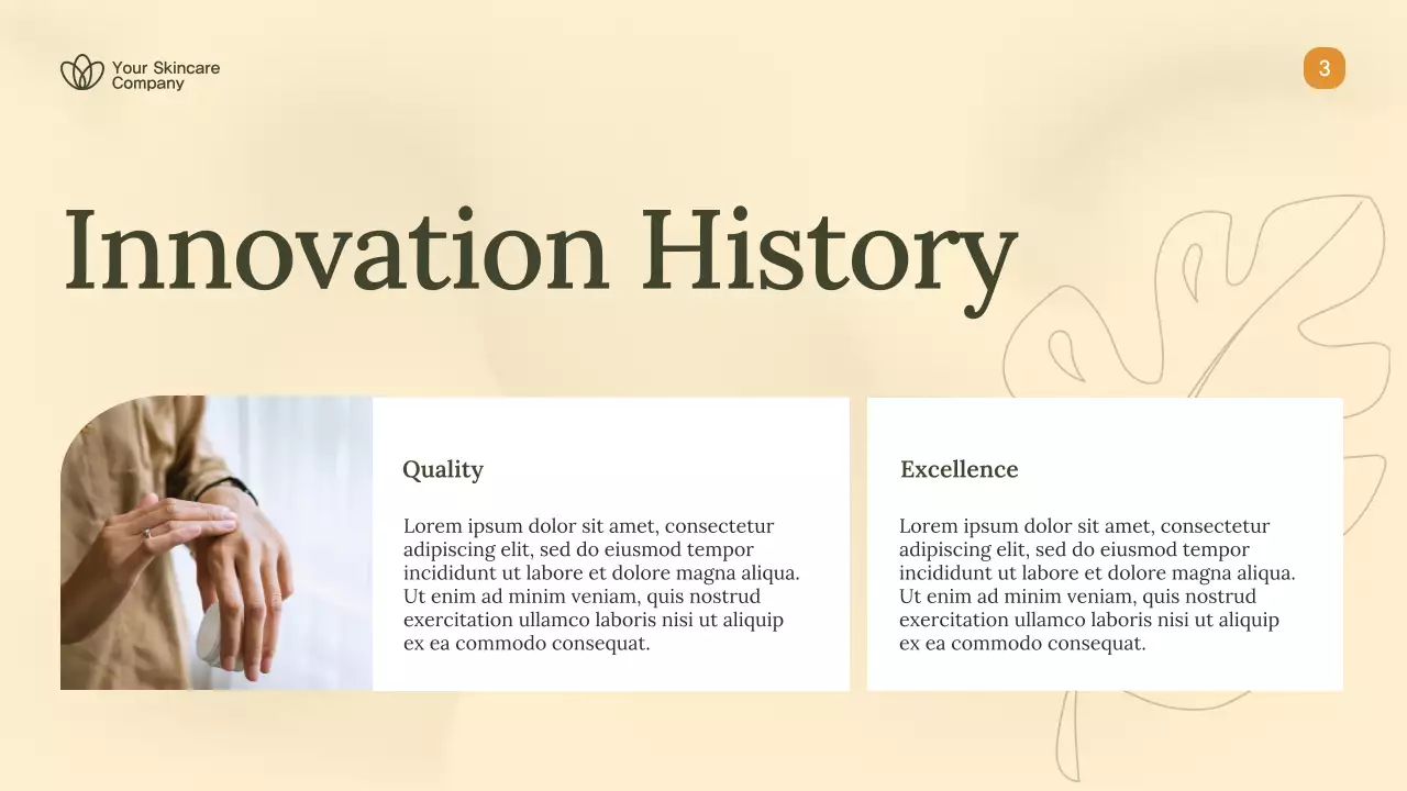 Beige Elegant Skincare Product Catalogue Presentation