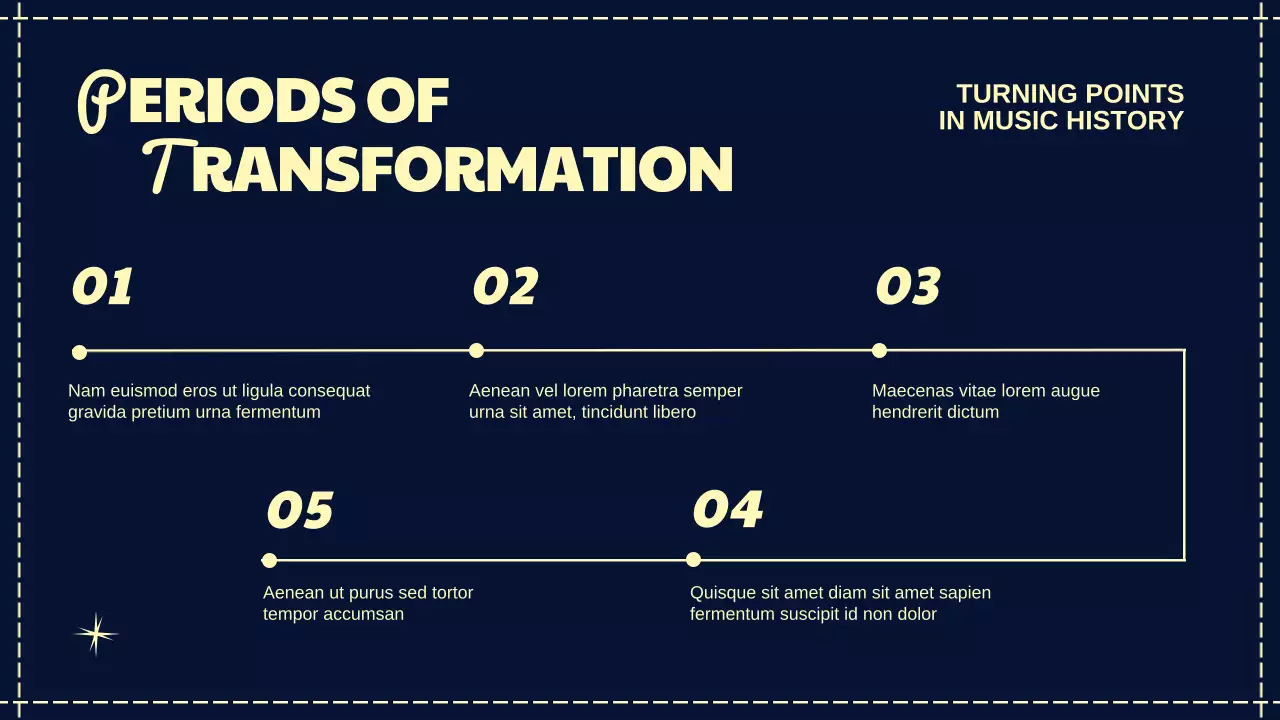 Navy Classic Music History Presentation