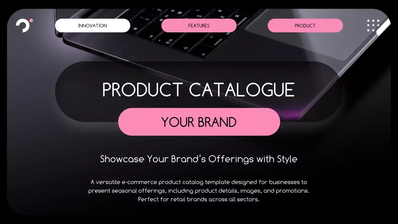 Pink Modern Product Catalogue Guide Presentation