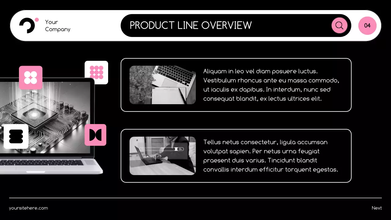 Pink Modern Product Catalogue Guide Presentation