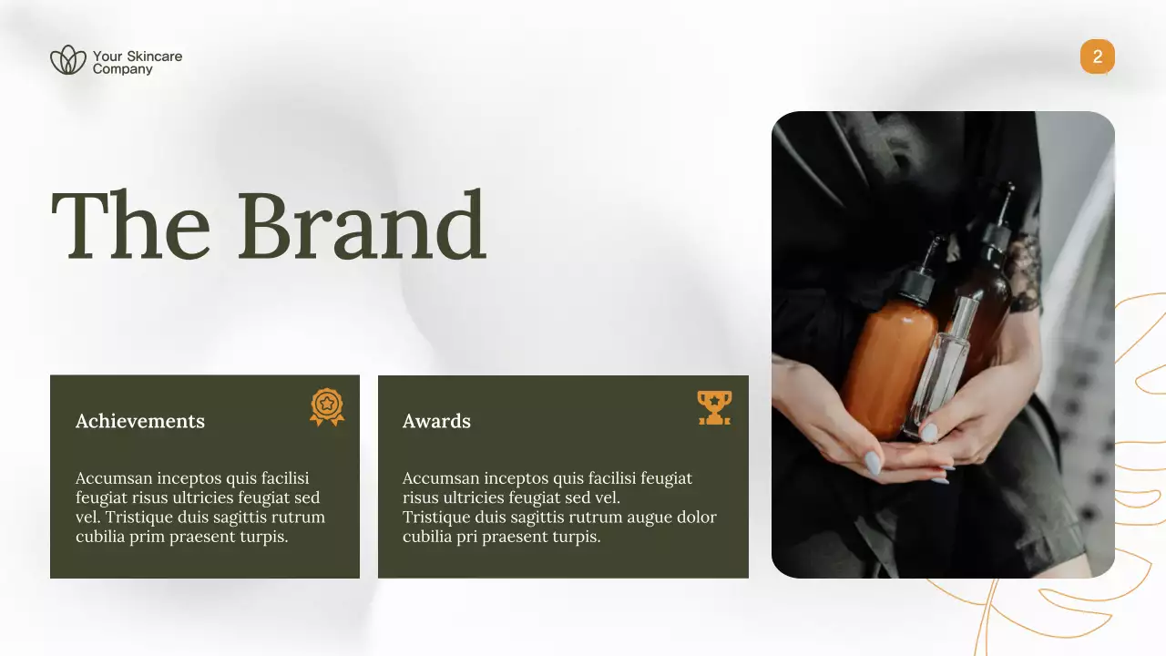 Beige Elegant Skincare Product Catalogue Presentation