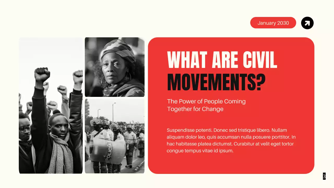 Black Modern Civil Movements History Presentation