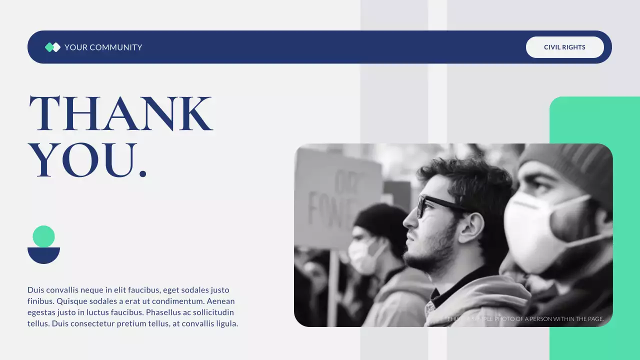 Blue Modern Civil Movements History Presentation