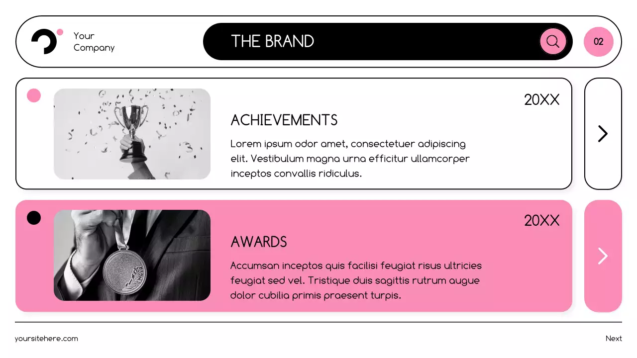 Pink Modern Product Catalogue Guide Presentation