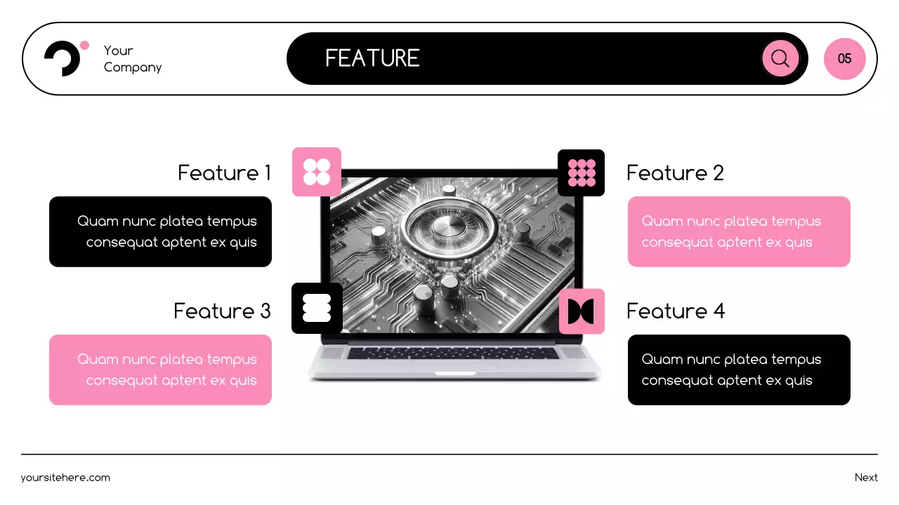 Pink Modern Product Catalogue Guide Presentation