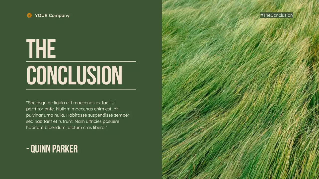 Green Modern Non-Profit Brief Presentation