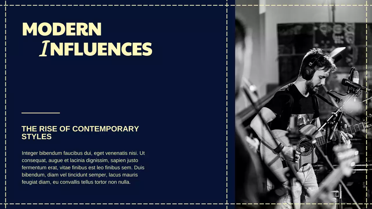 Navy Classic Music History Presentation