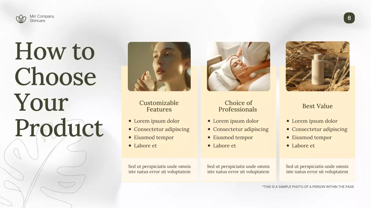 Beige Elegant Skincare Product Catalogue Presentation